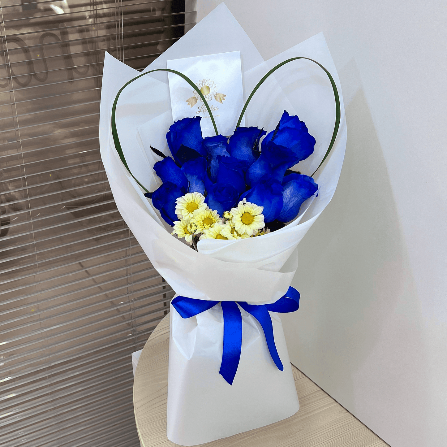 Ramo 12 Rosas Azules