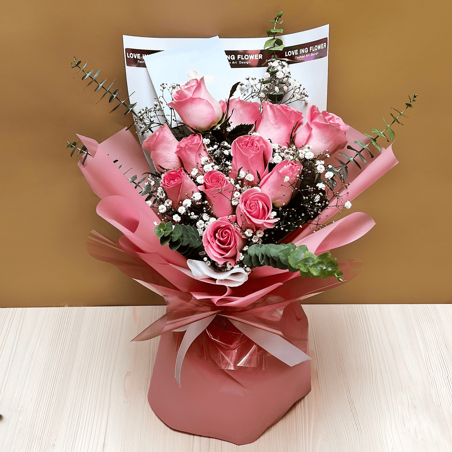 Ramo 12 Rosas Rosadas