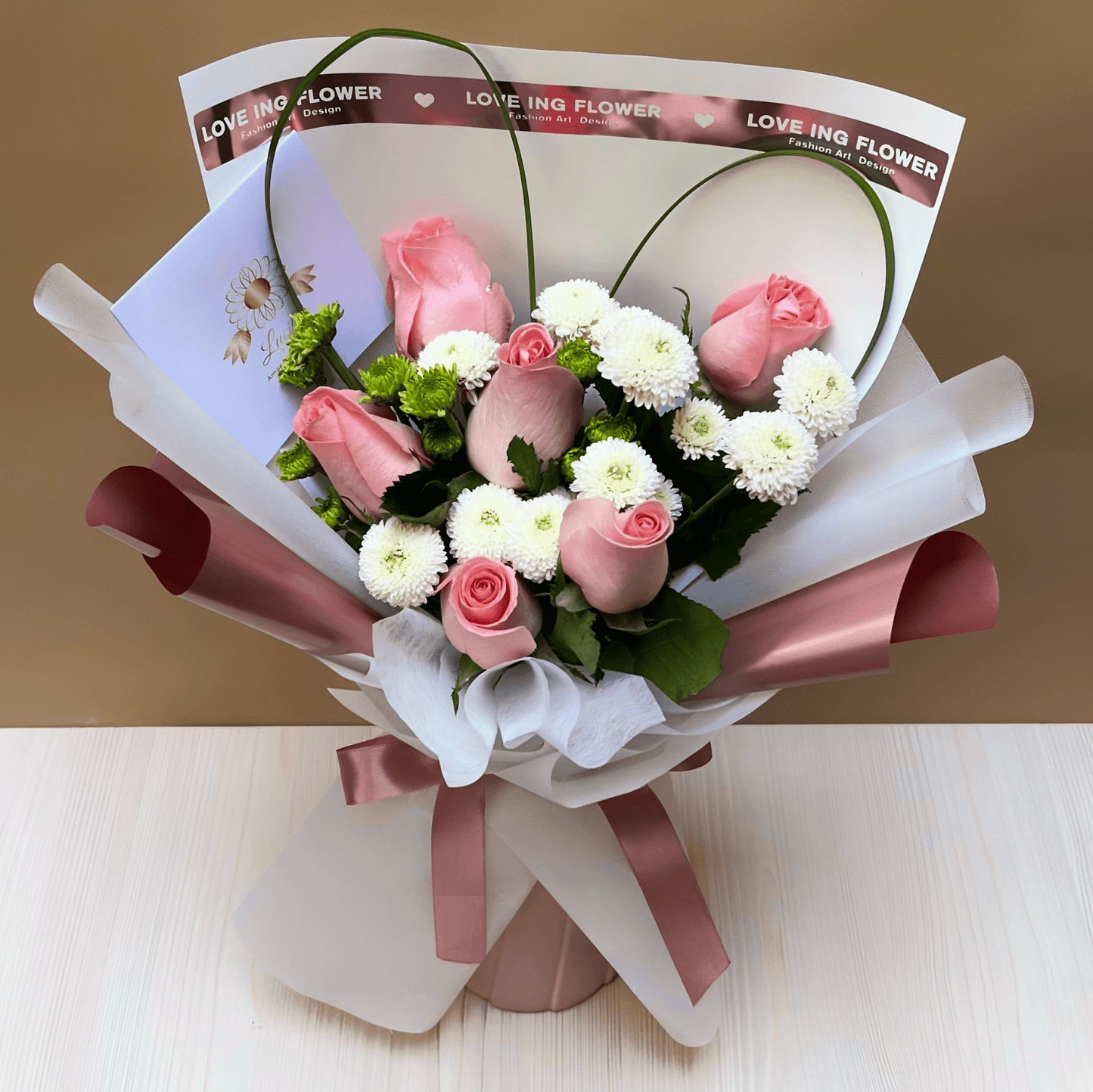 Ramo 6 Rosas Rosadas